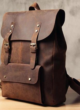 Дорожный рюкзак из натуральной кожи "joon"1 фото