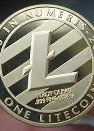 Litecoin satori, металева монета з покриттям, пам'ятна монета
