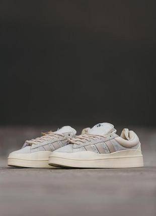 Adidas campus x bad banny beige5 фото