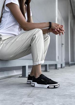 Puma cali basket black white 34 фото