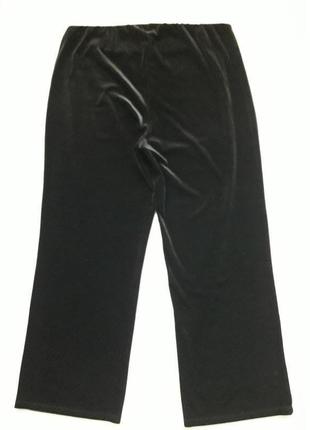 Трендовые велюровые бархатные брюки большого размера высокая посадка damart5 фото
