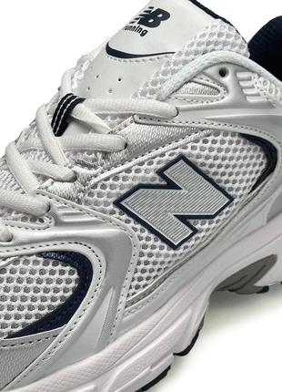 New balance 530 silver navy white8 фото