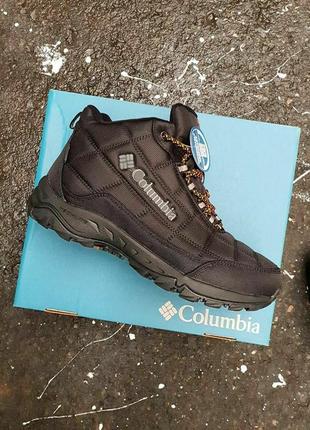 Columbia waterproof winter boots black orange9 фото