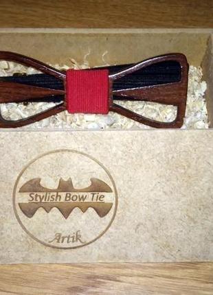 Деревянная галстук бабочка1 фото