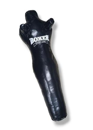 Манекен boxer для боротьби, борцівський манекен 150см (пвх, нап. - ганчір'я) чорний1 фото