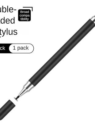 Универсальный стилус 2в1 stylus touch pen для смартфона, телефона, планшета, сенсорного экрана fv87 черный