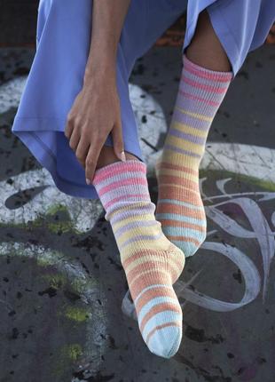 Хлопковая носочноя пряжа laines du nord summer sock, 1013 фото