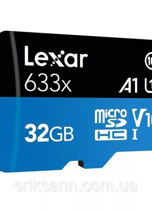 Картка пам'яті lexar micro sd 32 gb 633x9 фото