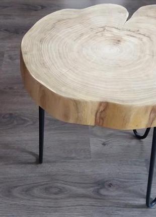 Кавовий / винний столик з натурального дерева3 фото