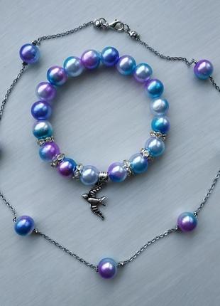 Кольє + браслет