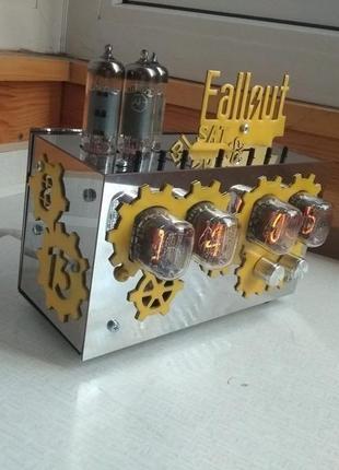 Ламповые часы fallout (ин-12б) | nixie clock fallout | сraft | настольные часы