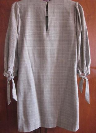 Платье h&amp;m размер xs -34, цвет серый/гусиная лапка. новое4 фото