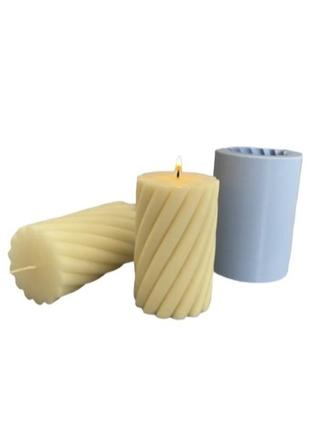 Силіконова форма молд циліндр 12см