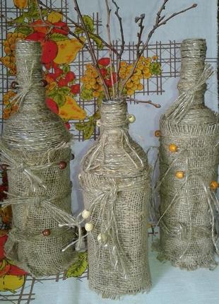 Декоративная ваза для цветов-стильная деталь интерьера бохо этно лофт2 фото