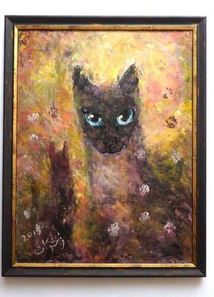 Картина "сиамская кошка"