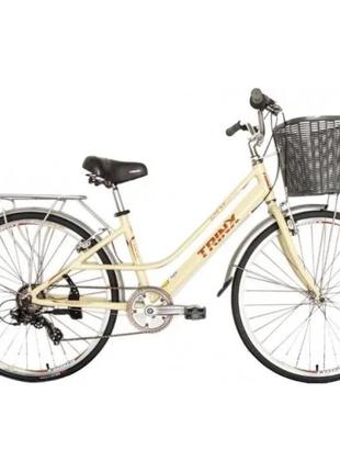 Велосипед trinx cute 3.0 26"х15" yellow-brown1 фото