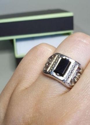 Серебряный перстень, печатка, мужское кольцо, 925, серебро