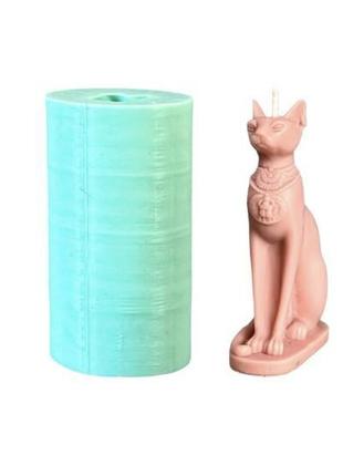 Силиконовый молд для свечей, мыла и другого египетский кот
