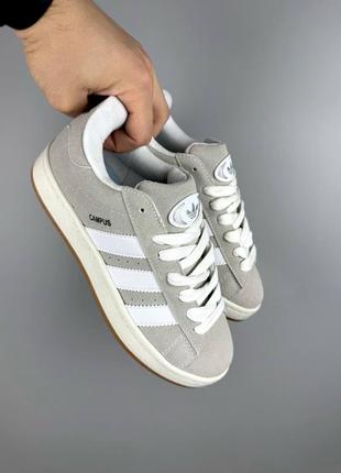 Кросівки adidas campus white grey 36-441 фото