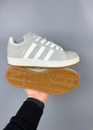 Кроссовки adidas campus white grey 36-448 фото