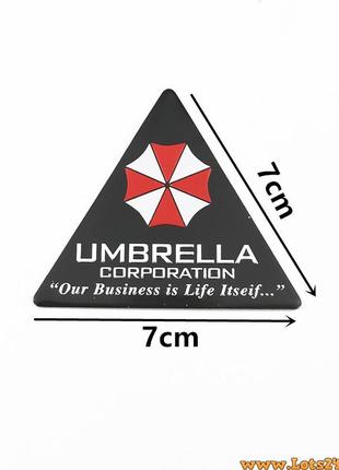 Авто значок umbrella corporation наклейка resident evil на машину багажник наклейки на кузов бампер стекло