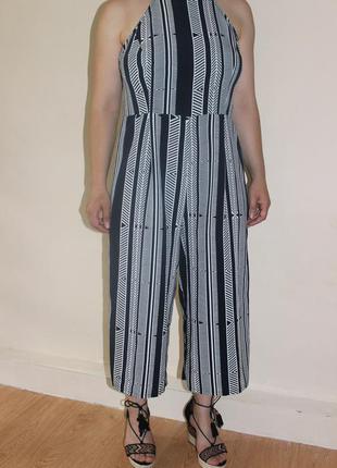 Шикарный комбинезон с брюками-кюлотами, ромпер с укорочыными  штанами atmosphere