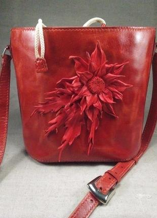 Женская сумка из натуральной кожи9 фото