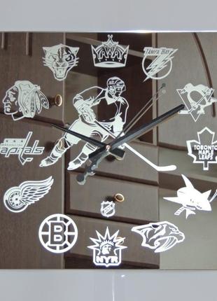 Хоккей " nhl-1" зеркальные настенные часы