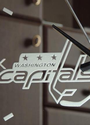 Хоккейные настенные часы washington capitals4 фото