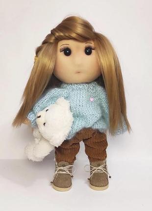Интерьерная текстильная кукла1 фото
