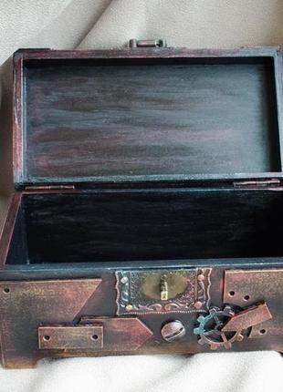 Скринька купюрница в стилі лофт, стімпанк 'the bronze age'1 фото