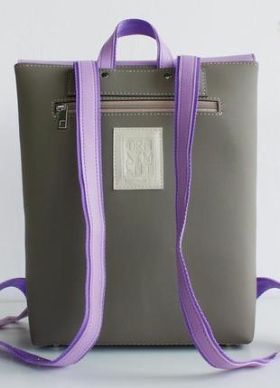 Рюкзак “beige violet passion”2 фото