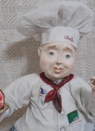 Авторська колекційна художня лялька «bon appétit»4 фото