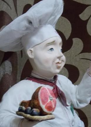 Авторська колекційна художня лялька «bon appétit»3 фото