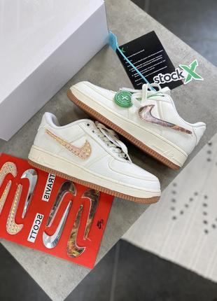 Nike x travis scott air force change swoosh9 фото