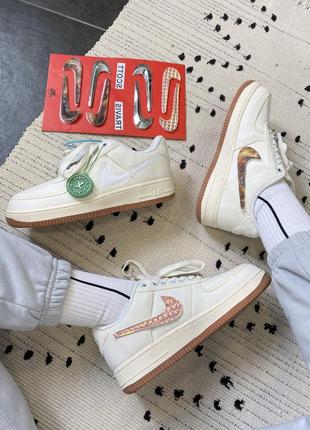 Nike x travis scott air force change swoosh10 фото