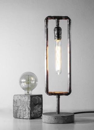 Настільна лампа "copper light"2 фото