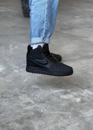 Nike lunar force 1 duckboot black6 фото