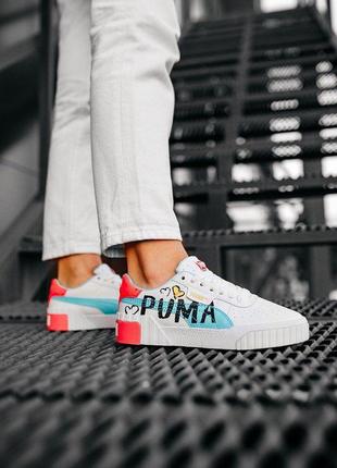 Puma cali white red «logo puma»