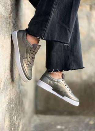 Reebok club c 85 olive green9 фото