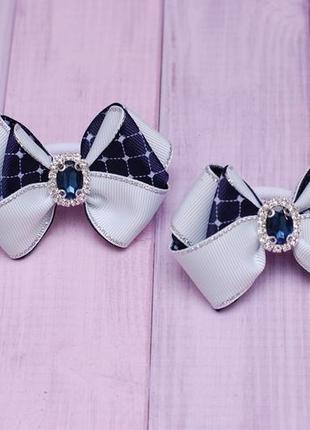 Школьные бантики из репсовых лент