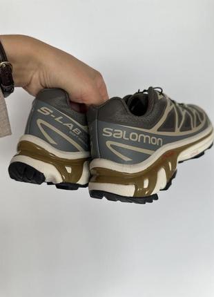 Salomon s lab xt-6 beluga dull gold8 фото