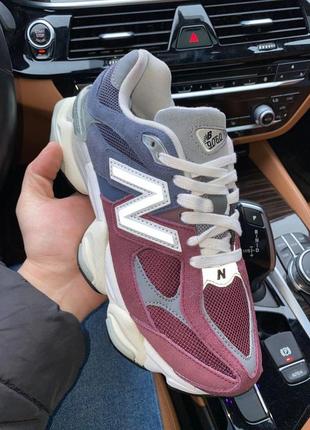 New balance 9060 bordo blue6 фото