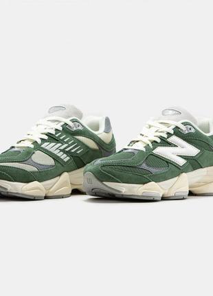 New balance 9060 green beige8 фото