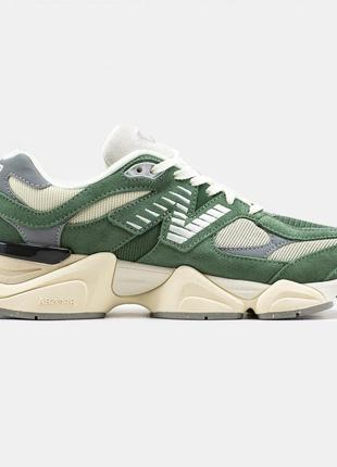 New balance 9060 green beige3 фото