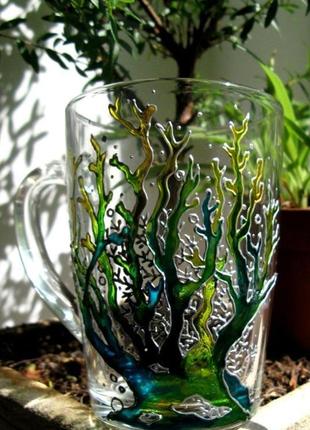 Чашка с коралами3 фото