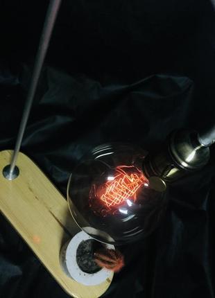 Світильник настільний chefirchiko нс000101 , з вазоном для кактуса ( вазон в комплект не входить)6 фото