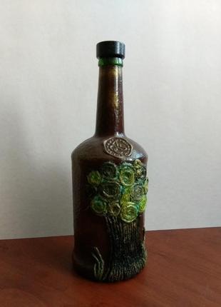Декоративна пляшка "вінтажна природа"