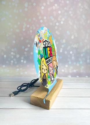 Вав! детский ночник-светильник "тока бока" toca boca с настройкой света (дизайн 28)