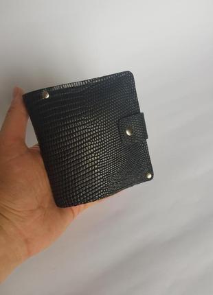 Компактне портмоне гаманець зі шкіри варана